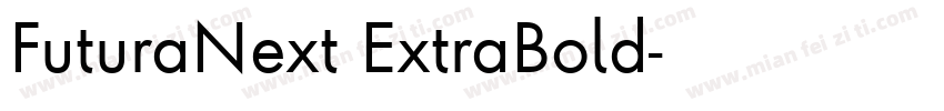 FuturaNext ExtraBold字体转换